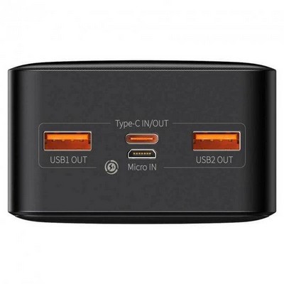 Baseus Bipow Digital Display Powerbank 20W 30000mAh Black (PPBD050401)
