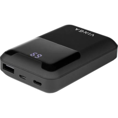 Vinga 10000 mAh Display soft touch black (BTPB0310LEDROBK)