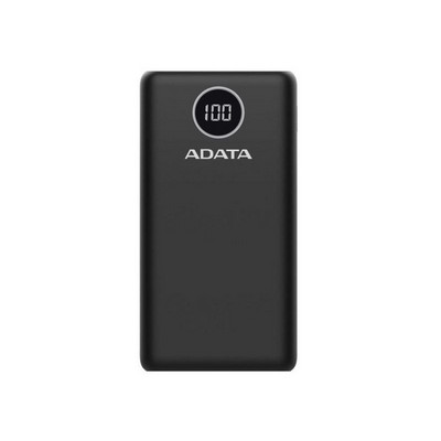 ADATA 20000 mAh 20W QC 3.0/PD 3.0 USB-C + USB2.0 чорна (P20000QCDB)