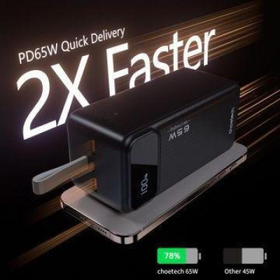 Choetech B733 50000mAh PD 65W Black (B733-CCBK)