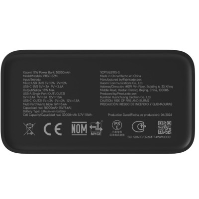 Xiaomi PB3018ZM 30000mAh 18W Black (BHR9126GL)