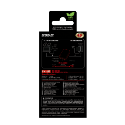 Eveready PX10M 10000 mAh Mini Black (PX10M)