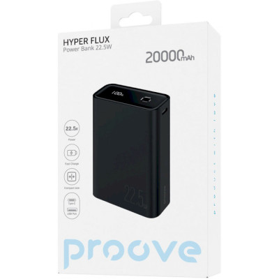 Proove Hyper Flux 20000mAh 22.5W Black (PBH220120001)