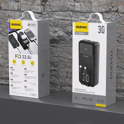 Dudao K15 Max 30000mAh 22.5W Black