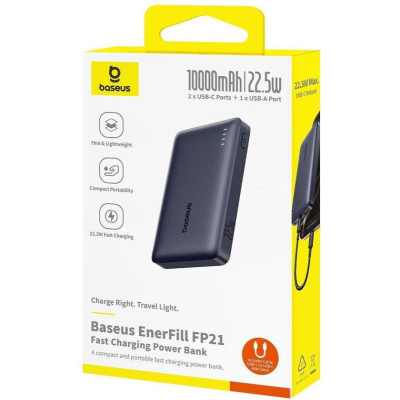 Baseus EnerFill FP21 22.5W 10000 mAh Black (P1008210D123-00)