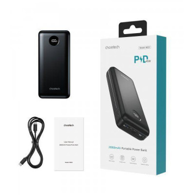 Choetech B653 20000mAh QC PD 45W Black (B653-CCBK)