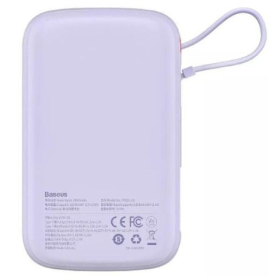 Baseus Qpow Digital Display 10 000 mAh iP Edition 2022 15W Purple (PPQD050105)