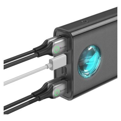 Baseus Amblight Digital Display Quick Charge 65W 30000mAh Black (PPLG-A01, PPLG000101, P10022400112-01)