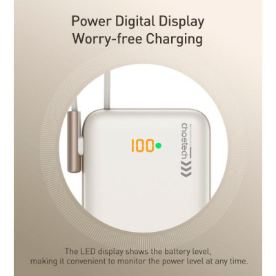 Choetech B735 10000mAh White (B735-CCWH)