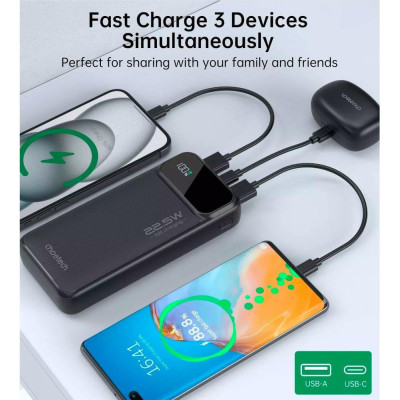 Choetech B729 20000mAh 22.5W Black