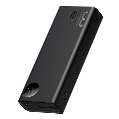 Baseus Adaman Metal Digital Display 10000 mAh 30W Black (PPAD040001)