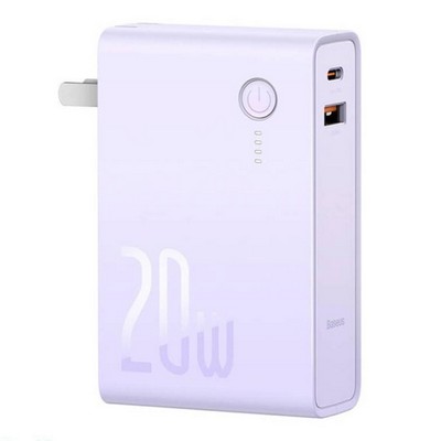 Baseus Power Station 2 Power Bank Adaptor 10000mAh 20W CN Purple (PPNL010005) Baseus Power Station 2 Power Bank Adaptor 10000mAh 20W CN Purple (PPNL010005)