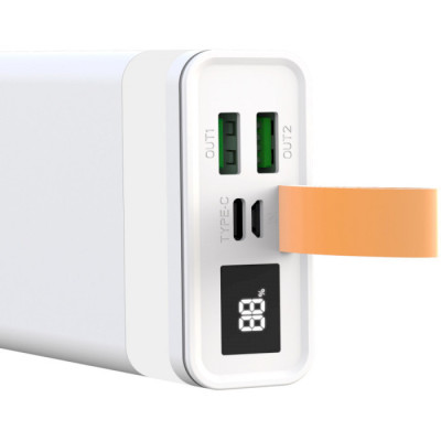 XO PR129 - 20000 mAh PD20W + QC22.5W with light White