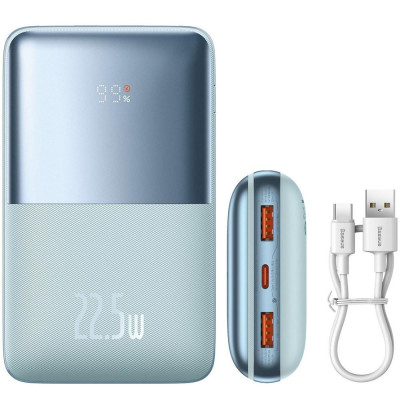 Baseus Power Bank 20000mAh Bipow Pro Digital Display PD 22.5W Blue (PPBD030003)