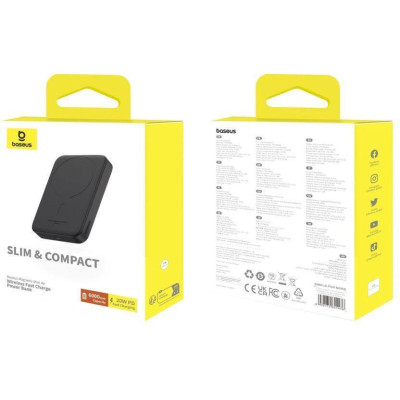 Baseus Magnetic Mini 6000mAh 20W Black P10059002113-00