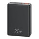 Usams US-CD192 2USB+Type-C QC&PD3.0 20W 10000mAh Black
