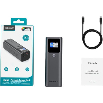 Choetech B670 25200mAh 140W Black (B670-CCGY)