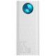 Baseus Amblight Digital Display Quick Charge 65W 30000mAh White (PPLG-A02, PPLG000102)