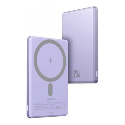 Usams US-CD220 Wireless Type-C PD 20W 5000mAh Purple