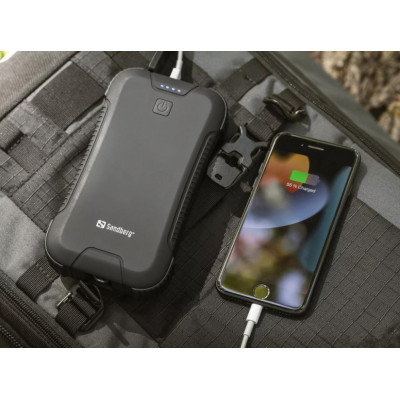 Sandberg 30000mAh PD/45W QC/3.0 USB-C USB-A*3 8 LED flashlight (420-48)