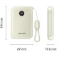 Vention 10000mAh 22.5W Beige (FKAN0-C)