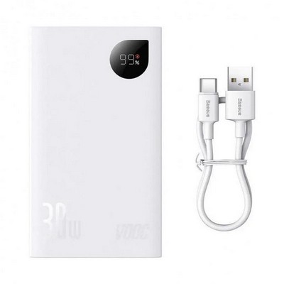 Baseus Adaman 2 Digital Display Fast Charge 30W 20000mAh White (PPAD050002)