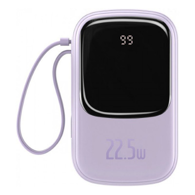 Baseus Power Bank 20000mAh з USB-C Cable Q Pow Display 22.5W Purple (PPQD-I05)
