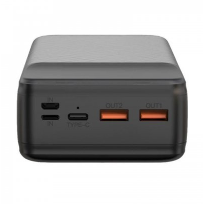 XO Power Bank PR201 2USB+Type-C PD&QC3.0 65W 30000mAh Black