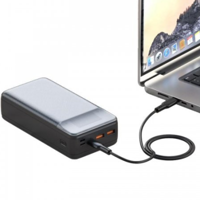 XO Power Bank PR201 2USB+Type-C PD&QC3.0 65W 30000mAh Black