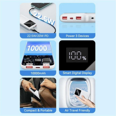 Vention 10000mAh 22.5W White (FHKW0)