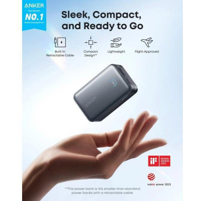 Anker Nano 10000 mAh Black (A1638H11)