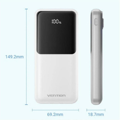 Vention 10000mAh 22.5W White (FHOW0)