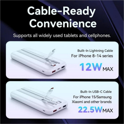 Vention 10000mAh 22.5W White (FHOW0)