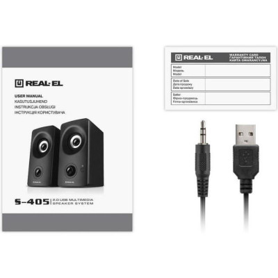 REAL-EL S-405 Black (EL121100016)
