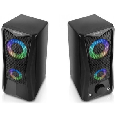 REAL-EL S-107 USB Black (EL121100017)