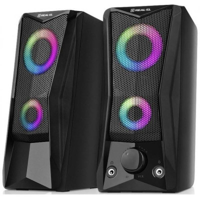 REAL-EL S-107 USB Black (EL121100017)
