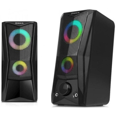 REAL-EL S-107 USB Black (EL121100017)