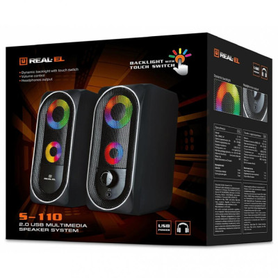 REAL-EL S-110 Black (EL121100009)