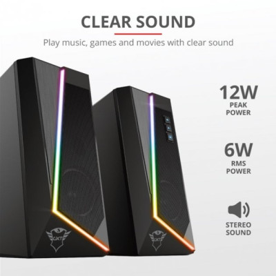 Trust GXT 609 Zoxa RGB Illuminated Speaker Set (24070)