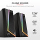 Trust GXT 609 Zoxa RGB Illuminated Speaker Set (24070)