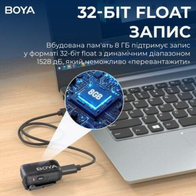 BOYA MIC 2-02 Type-C/TRS Black