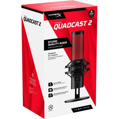HyperX QuadCast 2 Black (872V1AA)
