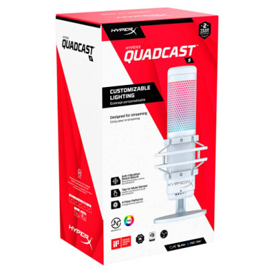 HyperX QuadCast S White (519P0AA)