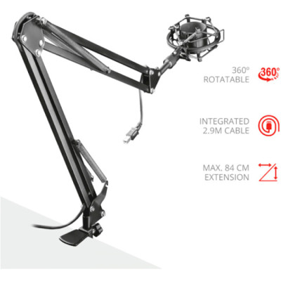 Trust GXT 253 Emita streaming microphone arm (22563)
