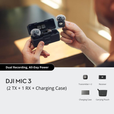 DJI MIC 3 2TX + 1RX + Charging Case (CP.RN.00000480.01)