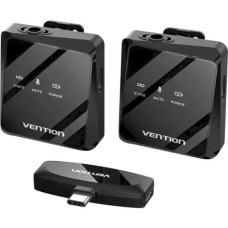 Vention USB-C 2-Pack Wireless Lavalier Black (NCBB0)