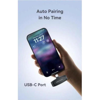 Vention USB-C 2-Pack Wireless Lavalier Black (NCBB0)