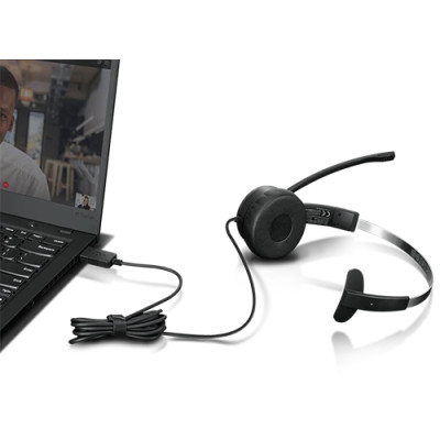 Lenovo 100 Mono USB Headset (4XD1B61617)
