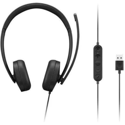 Lenovo USB-A Wired Stereo Gen 2 Black (4XD1P83425)
