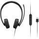 Lenovo USB-A Wired Stereo Gen 2 Black (4XD1P83425)